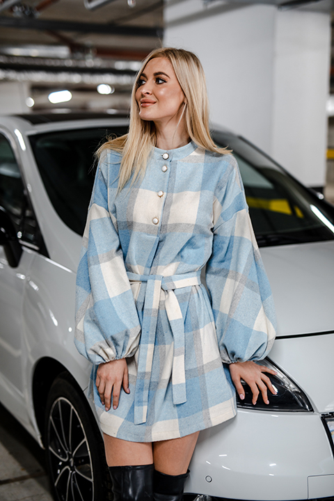 Летнее платье силуэт