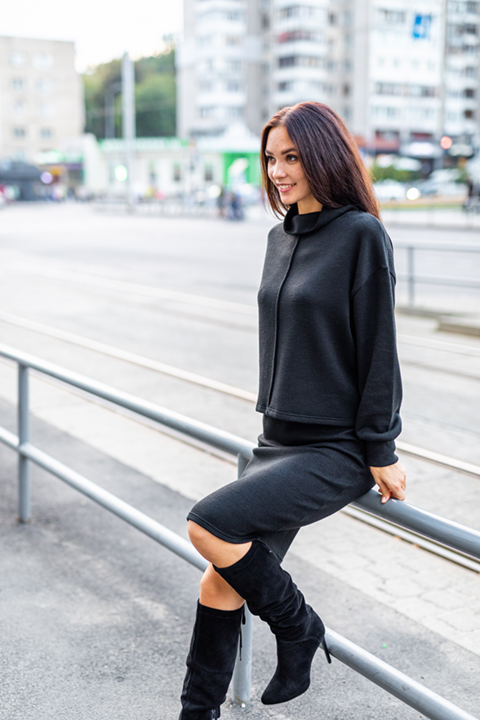 Летнее платье силуэт